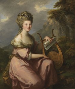Portrait of Sarah Harrop (Mrs. Bates) as a Muse by Angelica Kauffmann