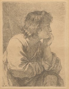 Profile of a Young Man in Meditation by Angelica Kauffmann