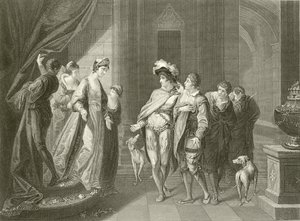The Interview Between Edgar and Elfrida by Angelica Kauffmann