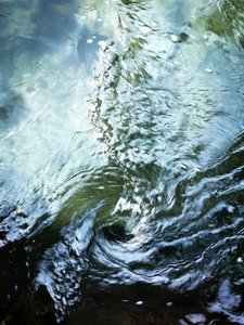 Deep Blue Water Swirl by Angelo Cerantola