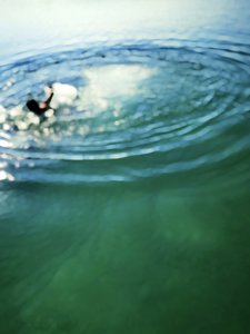 Surfer Below Surface
