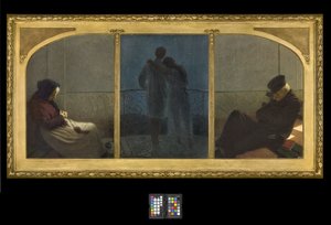 Between dream and reality? by Angelo Morbelli