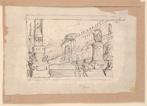 Curtain Design, Soldiers at a Flight of Steps