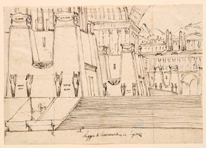 Stage Design for Semiramide by Gioachino Rossini