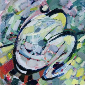 Crouching Nude by Angie Kenber