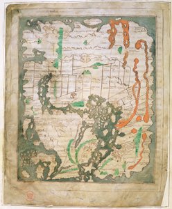 Rectangular map of the World, c.1030 by Anglo Saxon