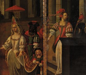 Four-fold double-sided screen, c.1700
