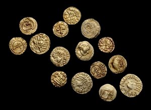 Complete non-local Anglo-Saxon Coin Hoard, the Crondall Hoard, from Crondall, Hampshire