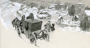 18th Century Home in the Snow