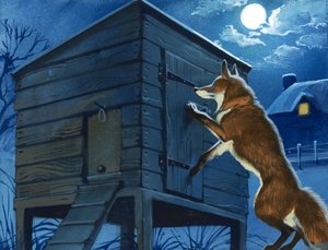 Fox at the Chicken Hut