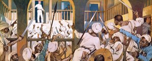 General Gordon about to be killed in Khartoum in February 1865