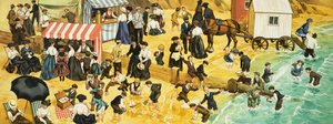 Victorian or Edwardian Beach Scene