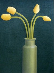 Four Yellow Tulips