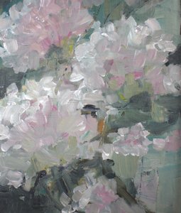 Impressionist Floral Abstract by Anna-Karin Bergius
