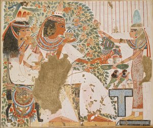 Copy of wall painting, private tomb 51 of Userhet, Thebes, 20th century