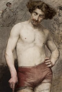 Study of a Semi-Nude Male