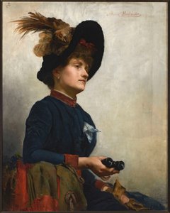 Portrait of a Lady with Opera Glasses