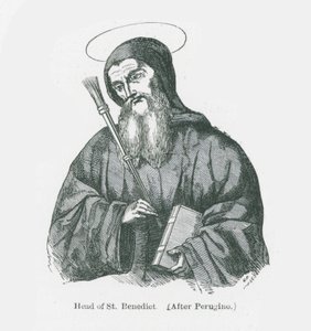 Head of St Benedict