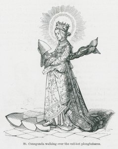 St Cunegunda Walking Over the Red Hot Ploughshares