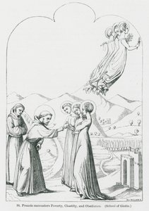 St Francis Encounters Poverty, Chastity, and Obedience