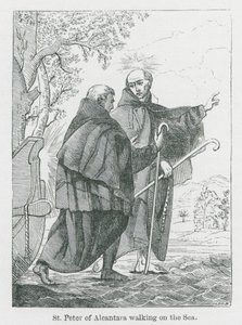 St Peter of Alcantara Walking on the Sea