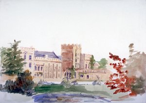Castle Seen Through Trees by Anna Lea Merritt