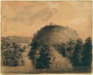 Drawing of Big Mound by Anna Maria Von Phul by Anna Maria von Phul