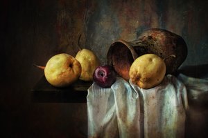 Rustic Pears and Jug