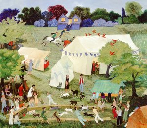 Kipper Egging on Furrie by Anna Pugh