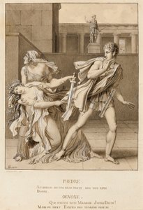 Phaedra, Having Declared Her Passion, Attempts to Kill Herself with the Sword of Hippolytus by Anne-Louis Girodet de Roucy-Trioson