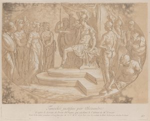 Alexander the Great freeing Timoclea by Anne Claude Philippe de