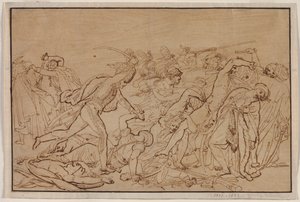 Study for The Revolt of Cairo by Anne Louis Girodet de Roucy Trioson