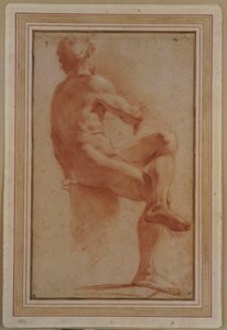 A Male Nude Seated with his Back Turned