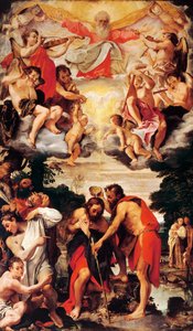 Baptism of Christ by Annibale Carracci
