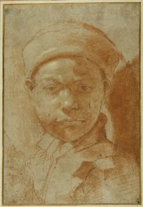 Portrait of a Youth, Bust-Length, Wearing a Round Cap