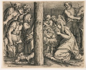 The Adoration of the Shepherds by Annibale Carracci