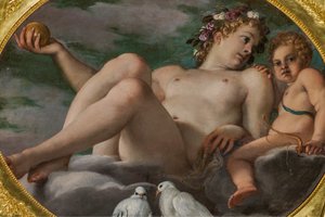 Venus and Cupid (detail) by Annibale Carracci