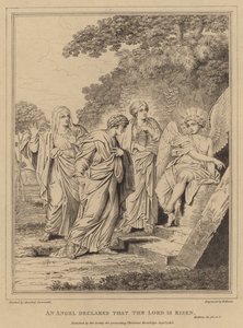 An Angel declares that the Lord is risen, Matthew by Annibale after Carracci