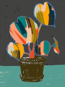 Colorful Abstract Plant