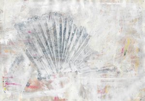 Faded Fan Abstract by Annick