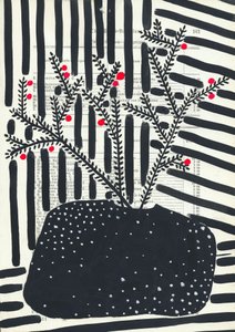 Graphic Berry Still Life by Annick