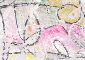 Vibrant Mixed Media Abstract by Annick