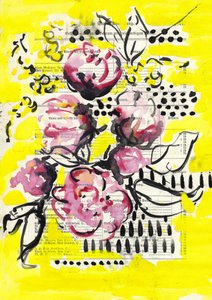 Vibrant Pink Flowers by Annick
