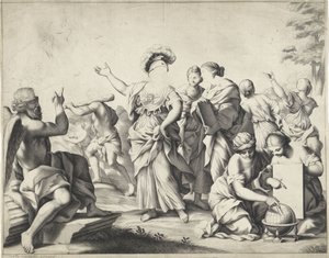 Allegory with Minerva by Anonymous