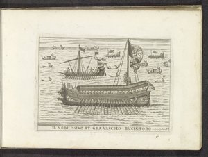 Bucintoro and Other Ships in Venice by Anonymous
