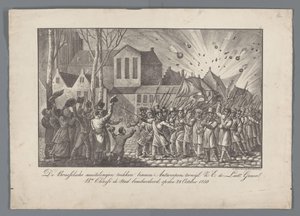 The Brussels Mutineers Enter Antwerp, While Lt. Gen. Bn. Chassé Bombards the City, October 28, 1830