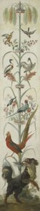 Decorative Depiction with Plants and Animals by Anonymous
