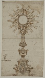 Design for a Monstrance by Anonymous