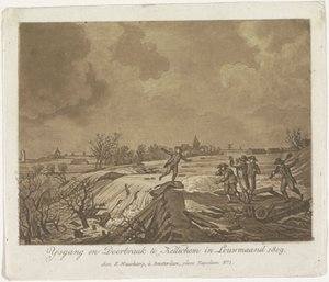 Dike Breach at Kedichem, 1809 by Anonymous