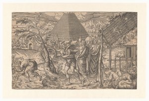Drunkenness of Noah and Tower of Babel by Anonymous